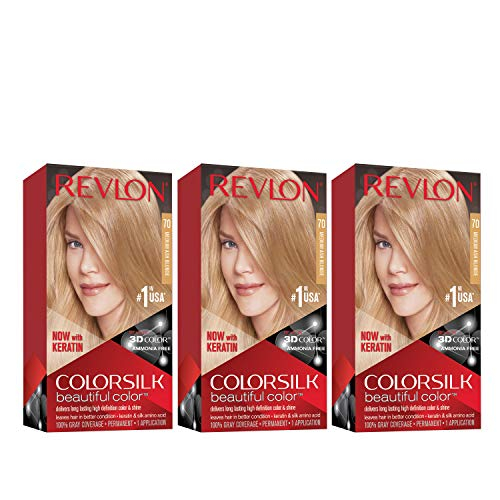 Foto 2 pulgar | Tinte Para El Cabello Revlon Colorsilk Beautiful Color 70 Medium Ash Blon - Venta Internacional.