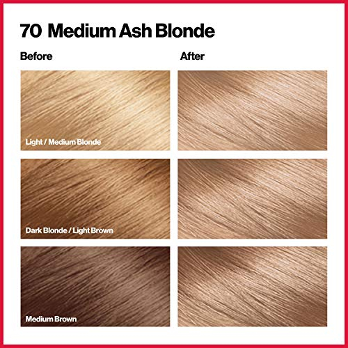 Foto 2 | Tinte Para El Cabello Revlon Colorsilk Beautiful Color 70 Medium Ash Blon - Venta Internacional.