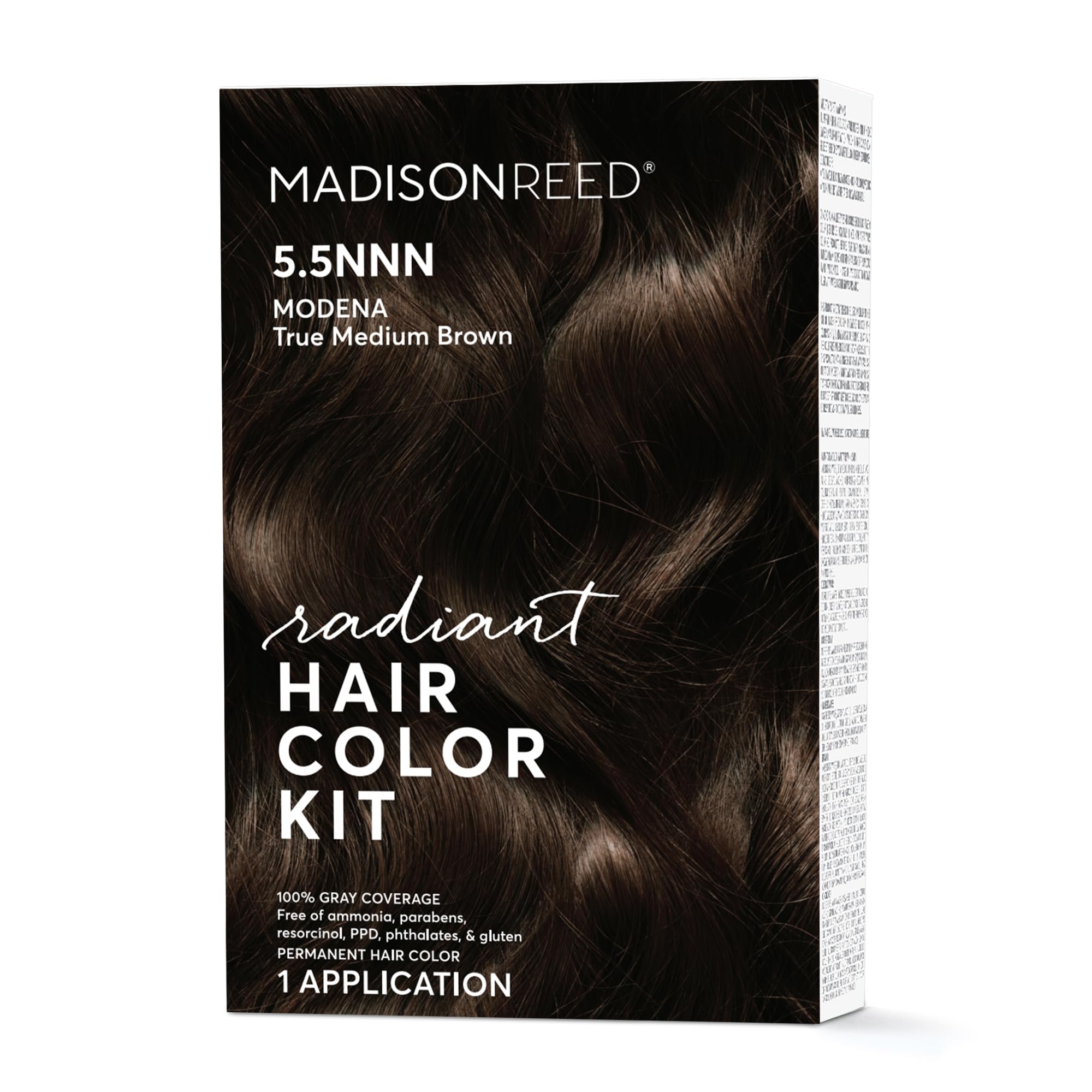 Kit De Coloración De Cabello Madison Reed Radiant Medium Brown 100% Gris - Venta Internacional.