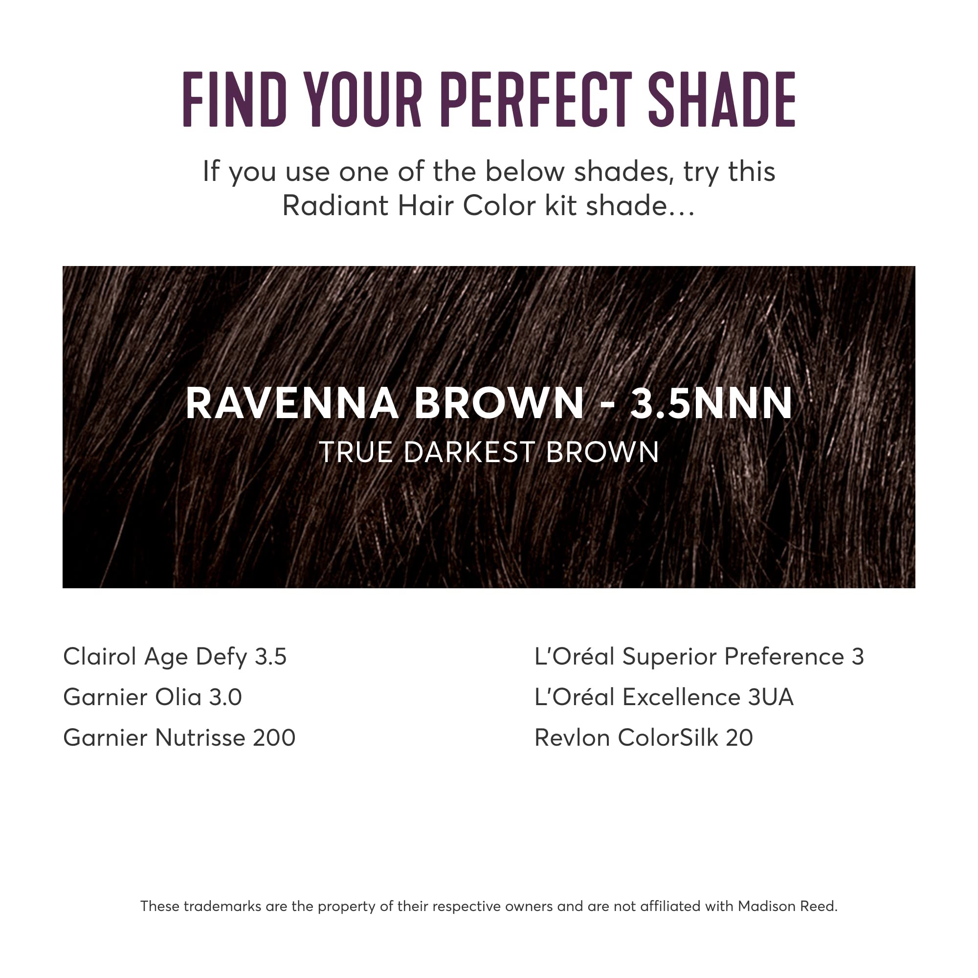 Foto 7 | Kit De Coloración De Cabello Madison Reed Radiant Darkest Brown 100% - Venta Internacional.