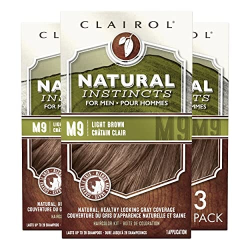 Tinte Para Cabello Clairol Natural Instincts Para Hombre, Marrón Claro, Paquete De 3 - Venta Internacional. $958