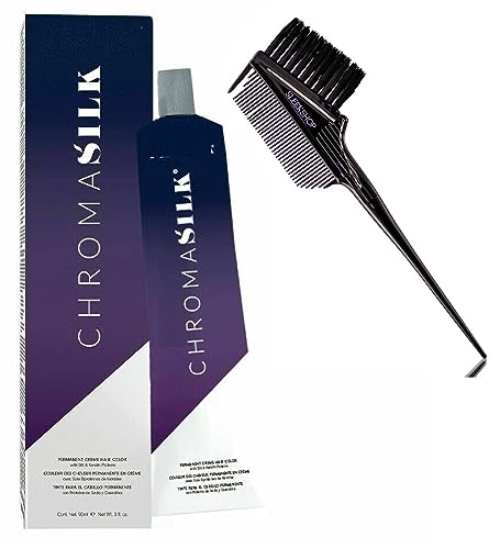 Tinte Permanente En Crema Para El Cabello Con Seda Chromasil - Venta Internacional. $1,323