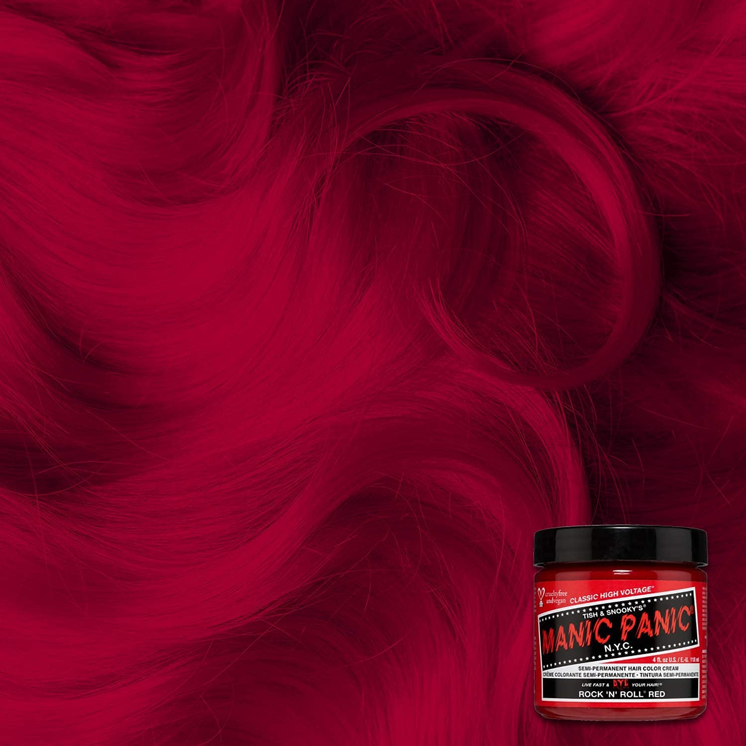 Foto 6 pulgar | Tinte Para El Cabello Manic Panic Rock N Roll Red Classic, Paquete De 3 - Venta Internacional.