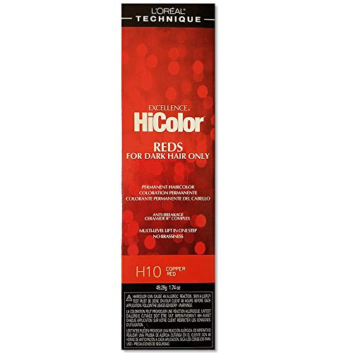 Foto 2 pulgar | Tinte De Pelo L'oreal Hicolor Rojo Cobre Para Cabello Oscuro - Venta Internacional.