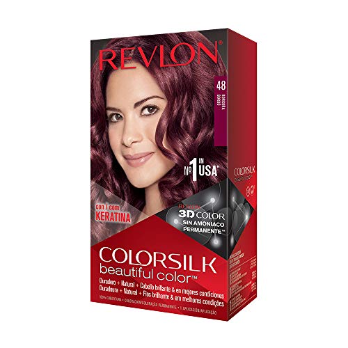 Foto 2 pulgar | Tinte Para Cabello Revlon Colorsilk Burgundy 48 Para Cabello Castaño - Venta Internacional.