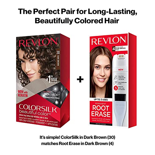 Foto 8 pulgar | Color De Pelo Revlon Colorsilk 30 Marrón Oscuro, Paquete De 6 - Venta Internacional.