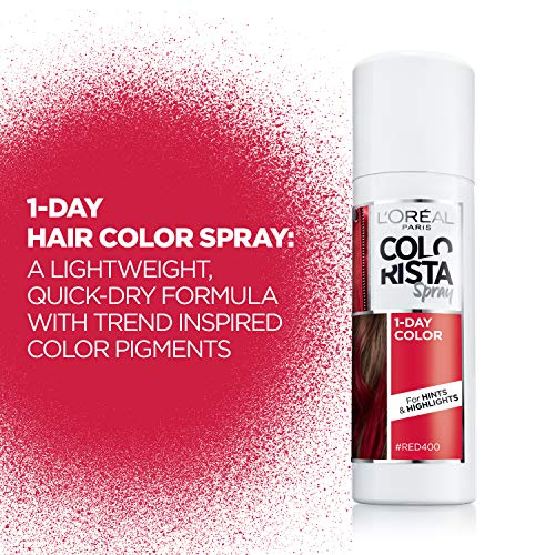 Foto 3 pulgar | Spray Para Teñir El Cabello L'oreal Paris Colorista, Lavable 1 Día, Rojo - Venta Internacional.