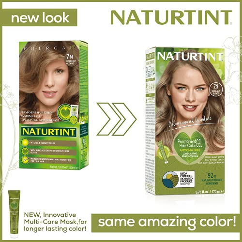 Foto 4 pulgar | Color De Cabello Naturtint Permanent 7n Hazelnut Blonde, 1 Paquete - Venta Internacional.