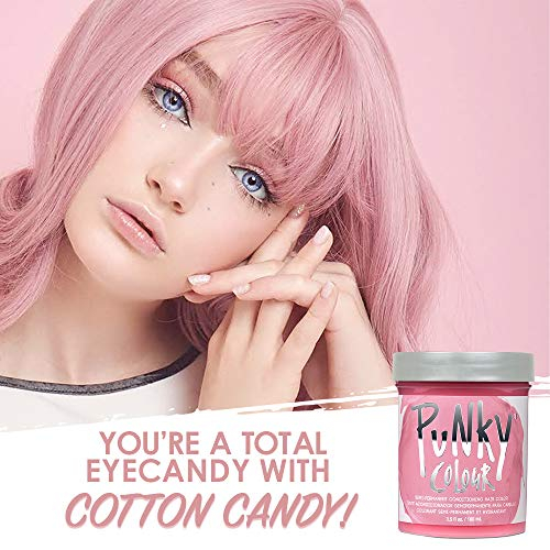 Foto 3 pulgar | Tinte De Pelo Punky Cotton Candy Semipermanente, 100 Ml - Venta Internacional.