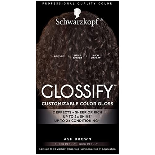 Foto 1 | Color Gloss Schwarzkopf Glossify Marrón Ceniza, 30 Lavados - Venta Internacional.