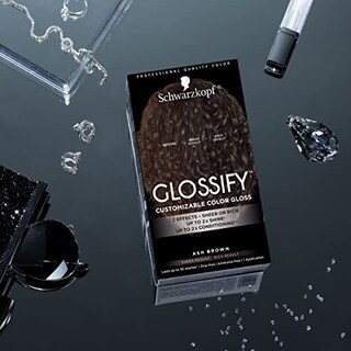 Foto 2 | Color Gloss Schwarzkopf Glossify Marrón Ceniza, 30 Lavados - Venta Internacional.