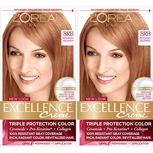 Foto 2 pulgar | Color De Cabello L'oreal Excellence Creme Rojizo Rubio, Paquete De 2 - Venta Internacional.