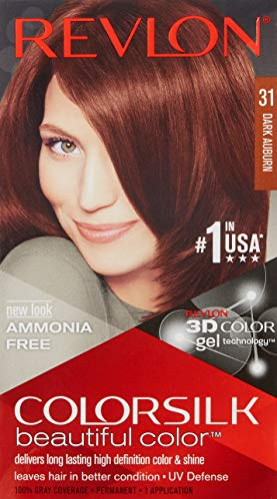 Foto 3 pulgar | Tinte Para El Cabello Revlon Colorsilk Dark Auburn 130 Ml - Venta Internacional.