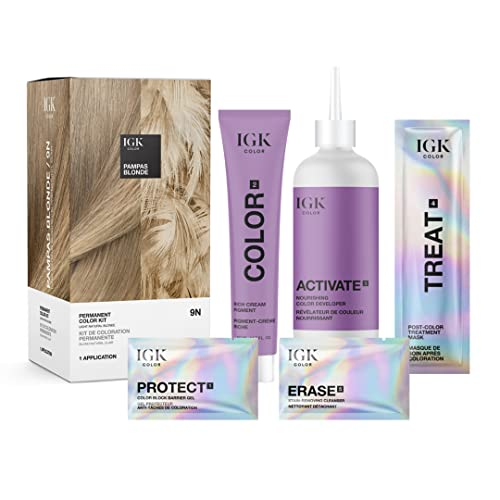 Foto 3 pulgar | Kit De Coloración Para El Cabello Igk Pampas Blonde 135 Ml - Venta Internacional.