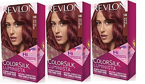 Tinte Para El Cabello Revlon Colorsilk Luminista Deep Red 90 Ml X 3 - Venta Internacional.