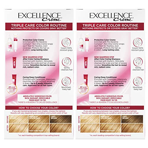 Foto 8 pulgar | Tinte De Pelo L'oreal Paris Excellence Golden Blonde 100 Ml X 2 - Venta Internacional.