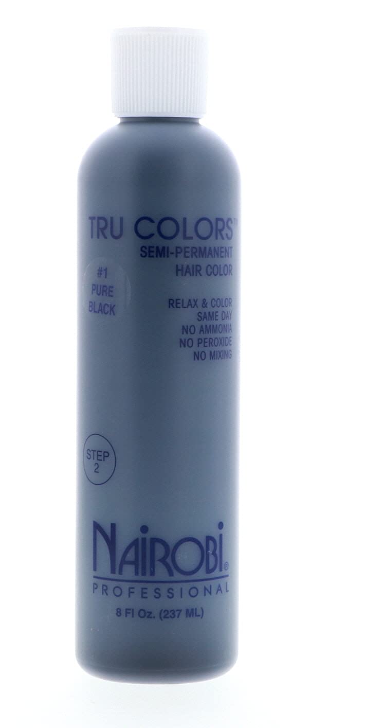 Foto 2 pulgar | Tinte de Pelo Nairobi Tru Colors Semipermanente Negro Puro 240 ml - Venta Internacional