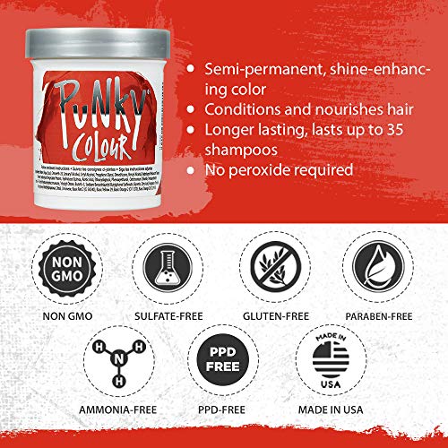 Foto 4 pulgar | Tinte Acondicionador De Cabello Semipermanente Punky Fire, A - Venta Internacional.