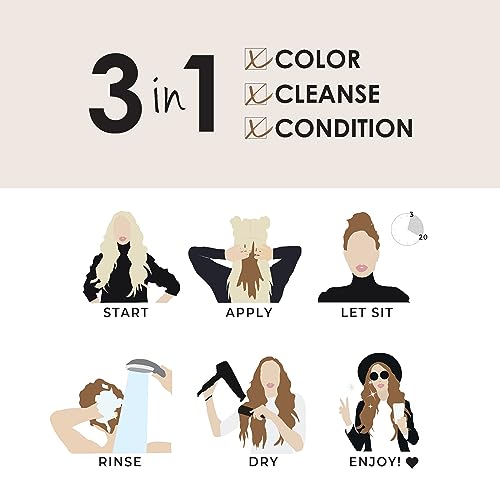 Foto 3 | Tinte Para El Cabello Keracolor Clenditioner Mocha Latte, Se - Venta Internacional.