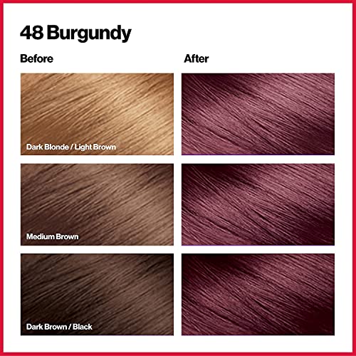 Foto 2 | Tinte Para El Cabello Revlon Colorsilk Beautiful Color 48 Burgundy, Paquete De 6 - Venta Internacional.