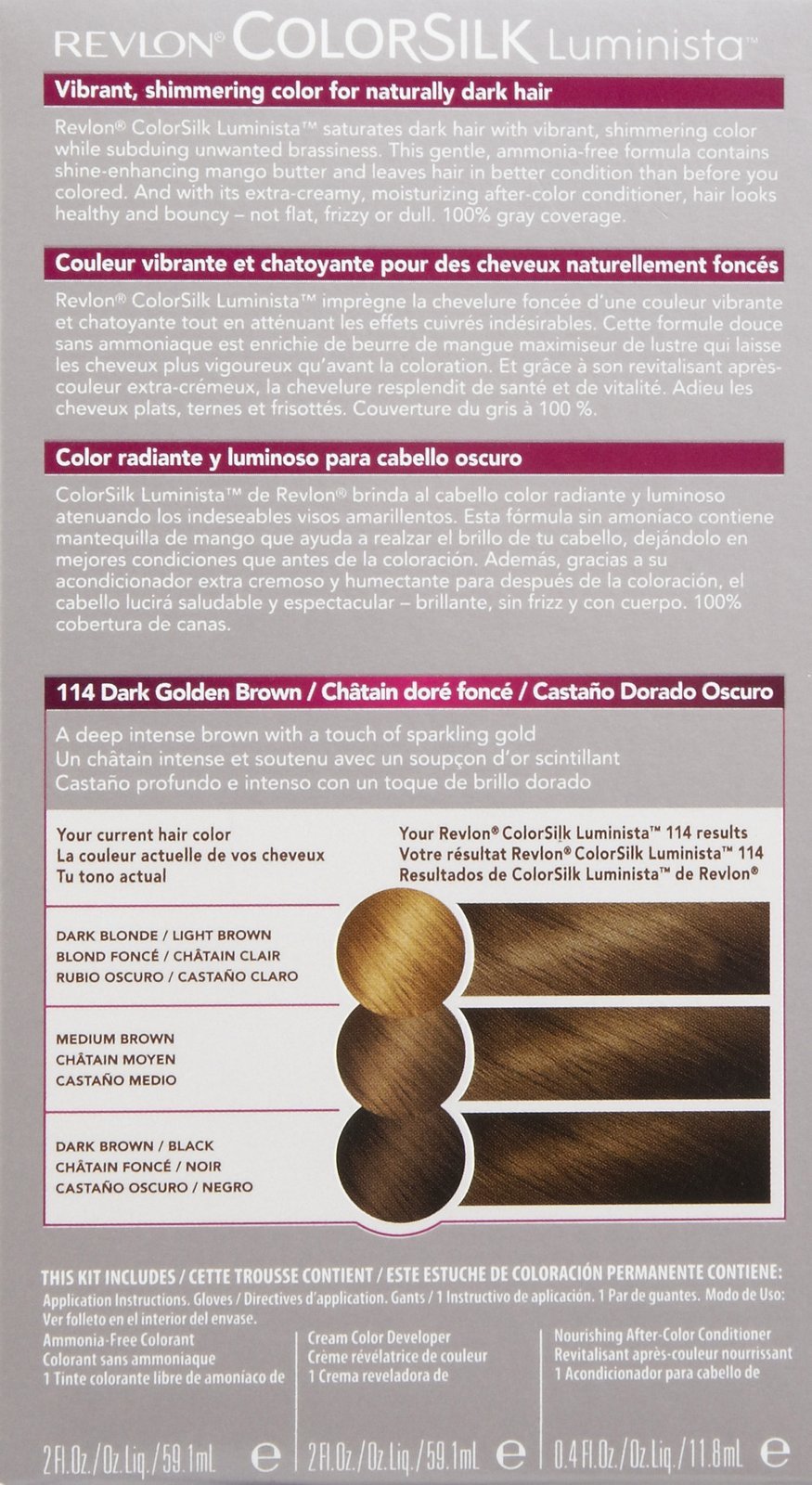 Foto 3 pulgar | Haircolor Revlon Luminista Golden Brown Para Cabello Oscuro - Venta Internacional.