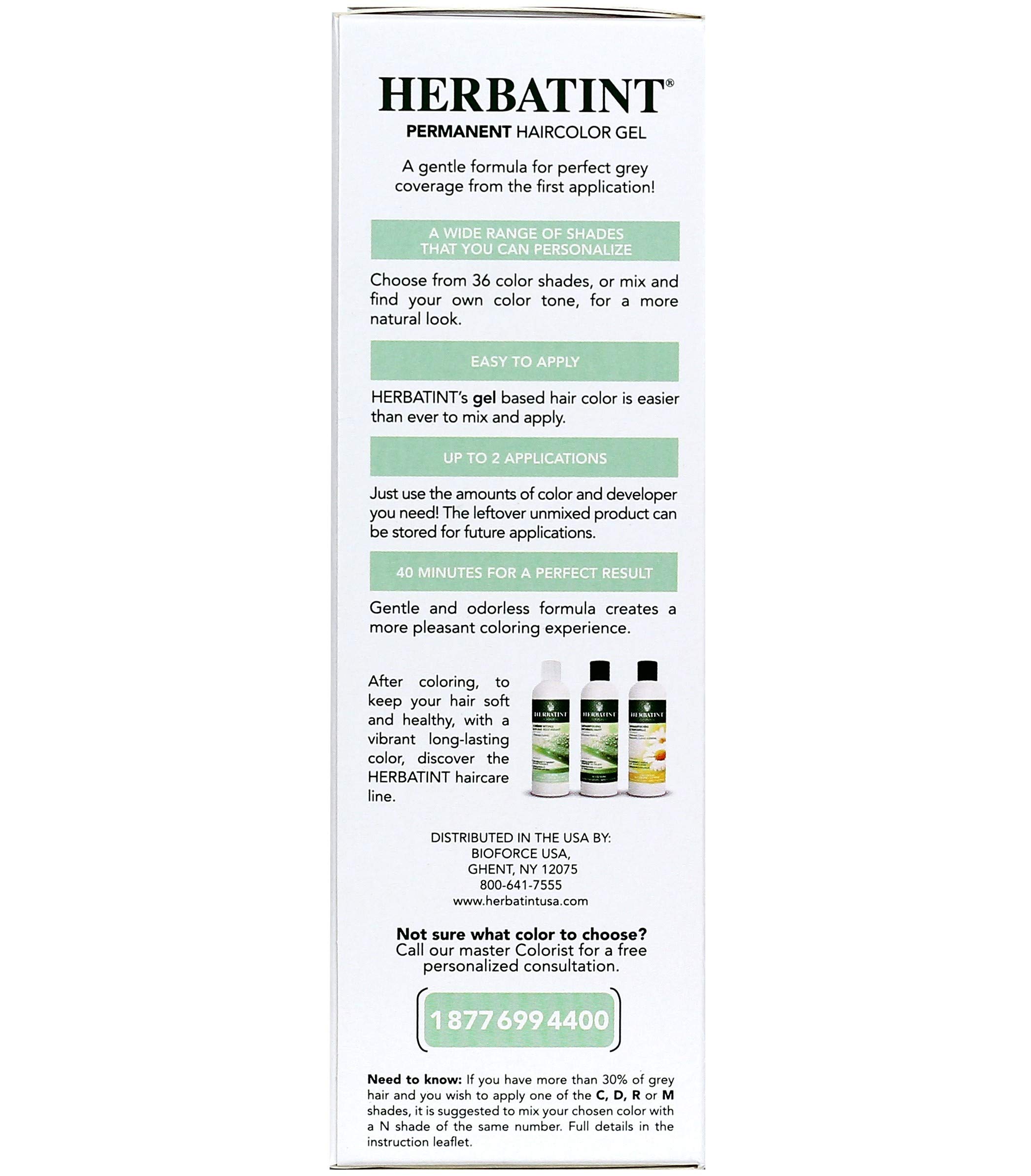 Foto 6 | Tinte Para El Cabello Herbatint 8d Light Gold Blonde 135 Ml Líquido - Venta Internacional.