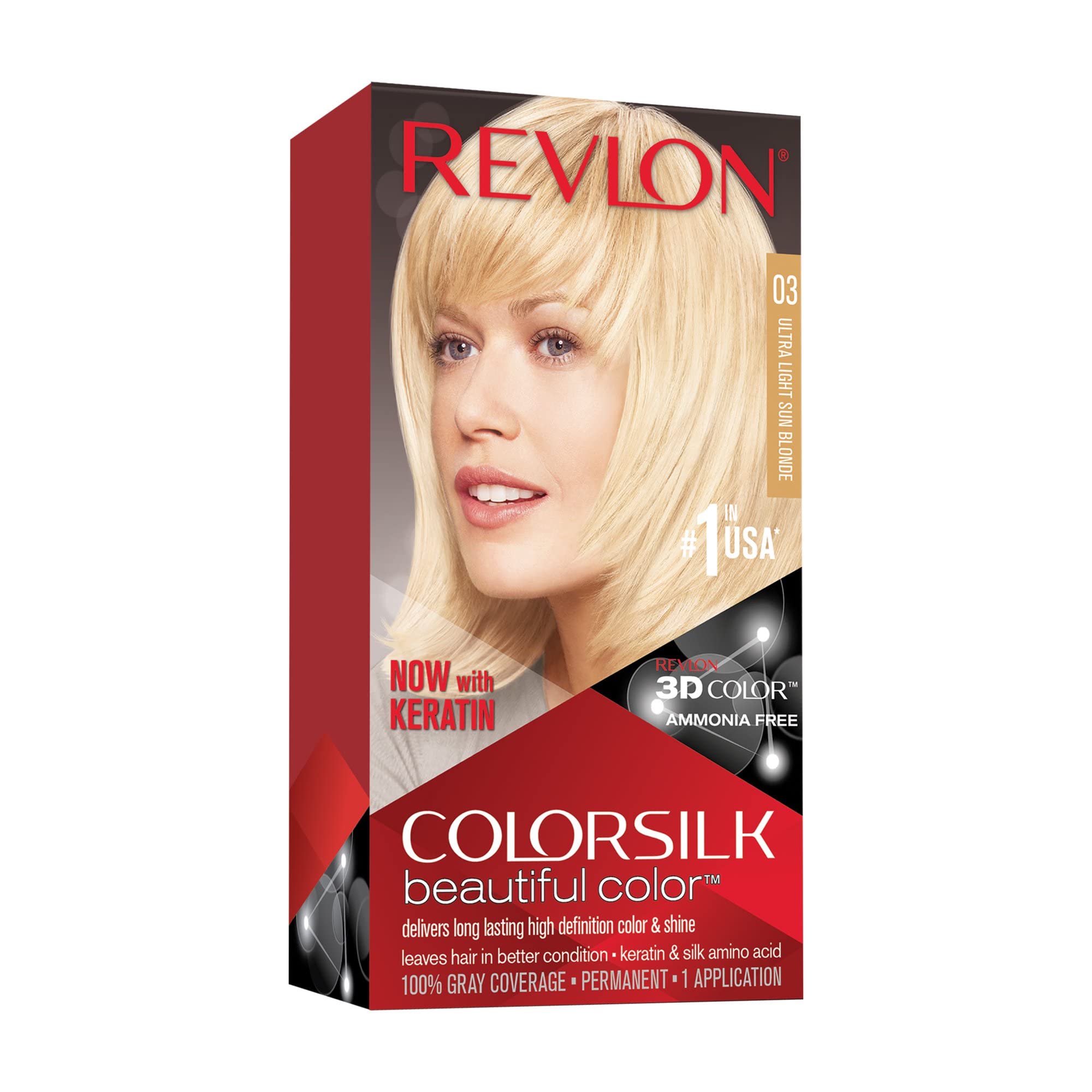 Tinte De Pelo Revlon Colorsilk 03 Ultra Light Sun Blonde X2 - Venta Internacional. $599
