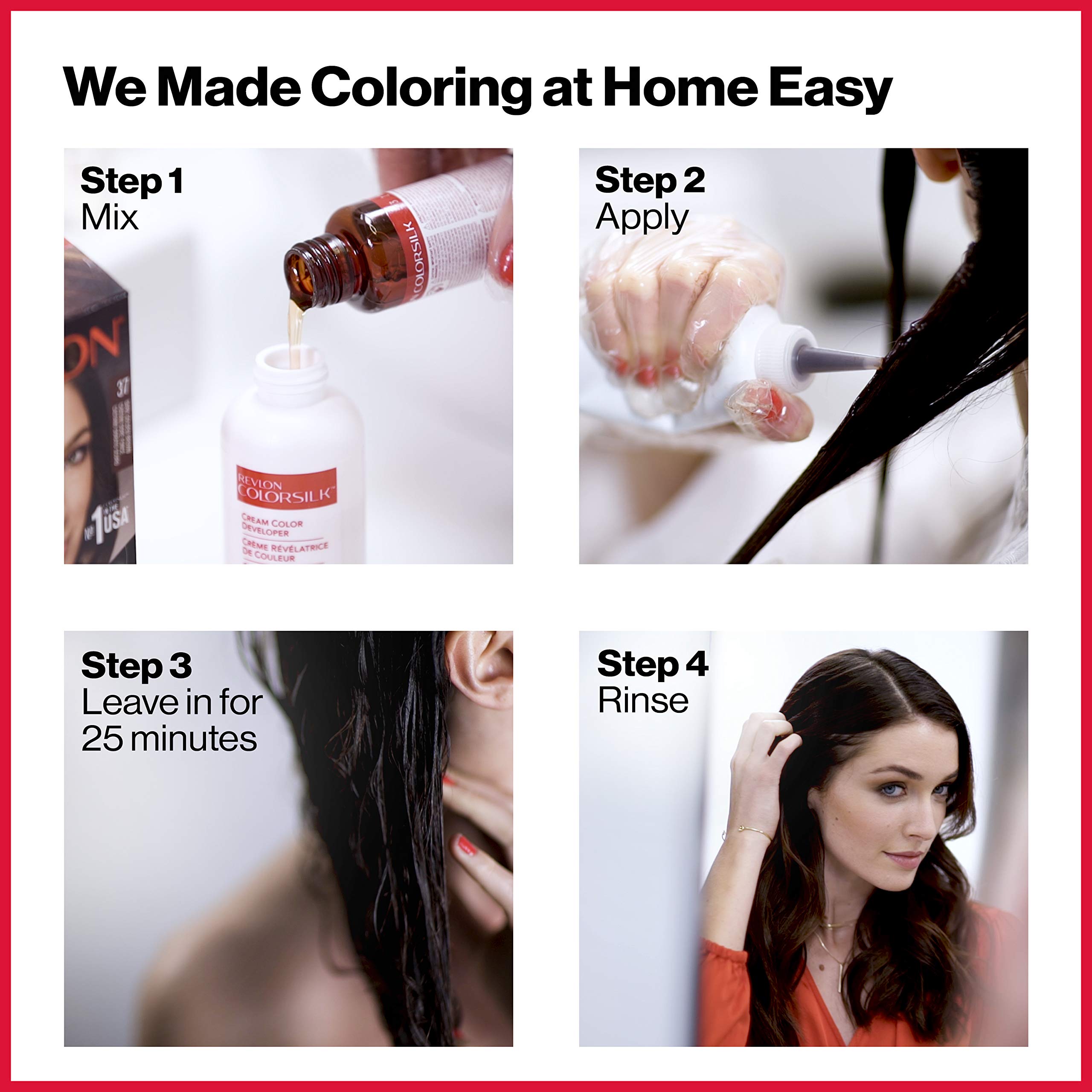 Foto 5 | Tinte De Pelo Revlon Colorsilk 55 Marrón Rojizo Claro 130 Ml X3 - Venta Internacional.