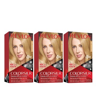 Foto 1 | Color De Pelo Revlon Colorsilk Beautiful 74 Medium Blonde, Paquete De 3 - Venta Internacional.