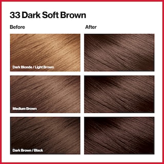 Foto 2 | Tinte De Pelo Revlon Colorsilk 33 Castaño Oscuro Y Suave 130 Ml X3 - Venta Internacional.