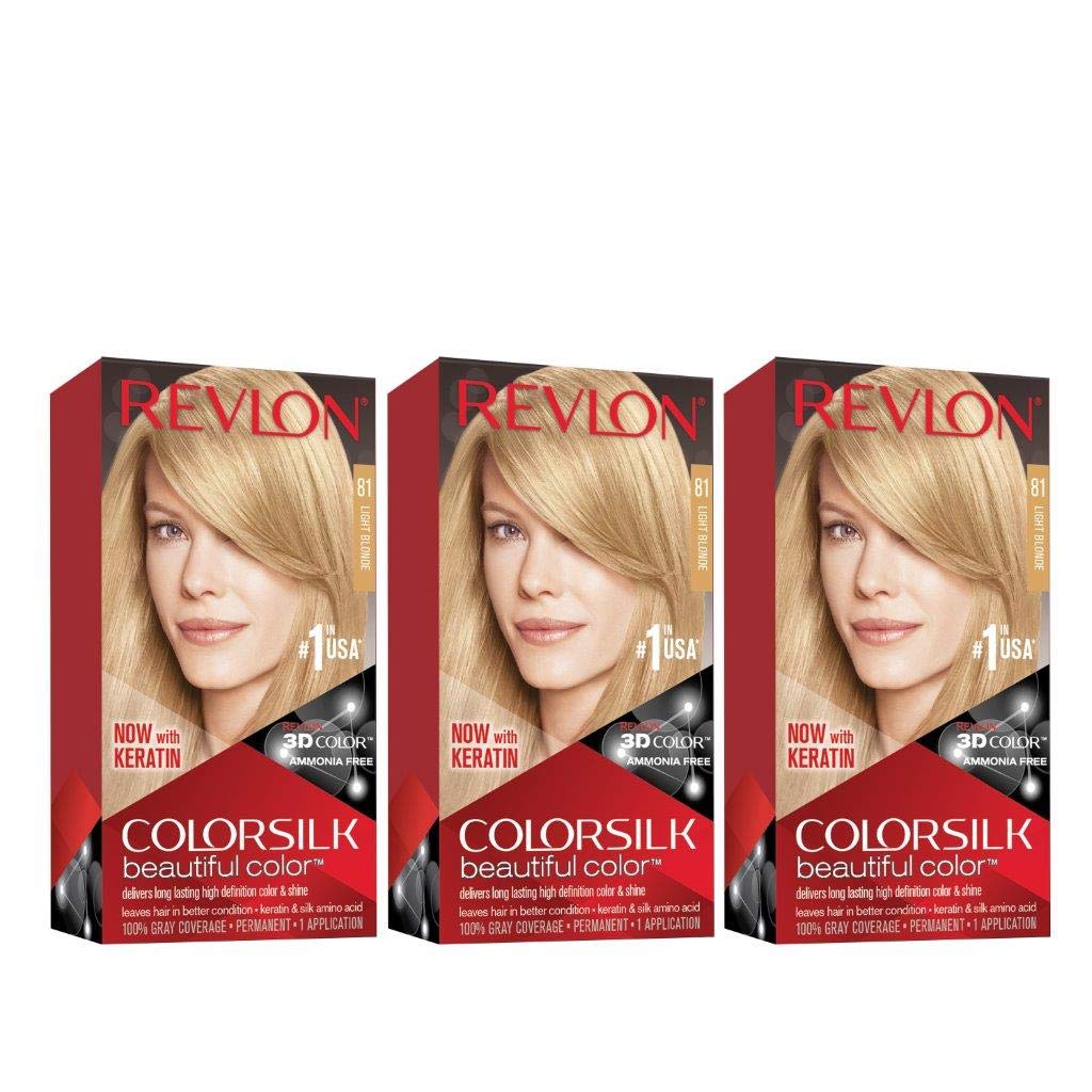 Tinte para Cabello Revlon Light Blonde 3 Piezas-Venta Internacional