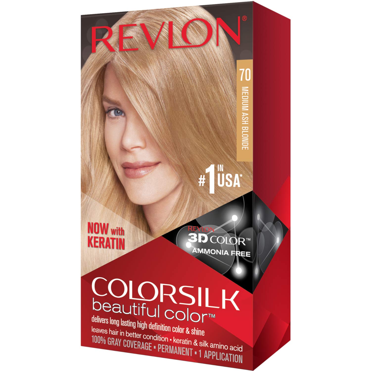 Foto 2 pulgar | Tinte de Pelo Revlon Colorsilk 70 Rubio Cenizo Medio 130 ml - Venta Internacional