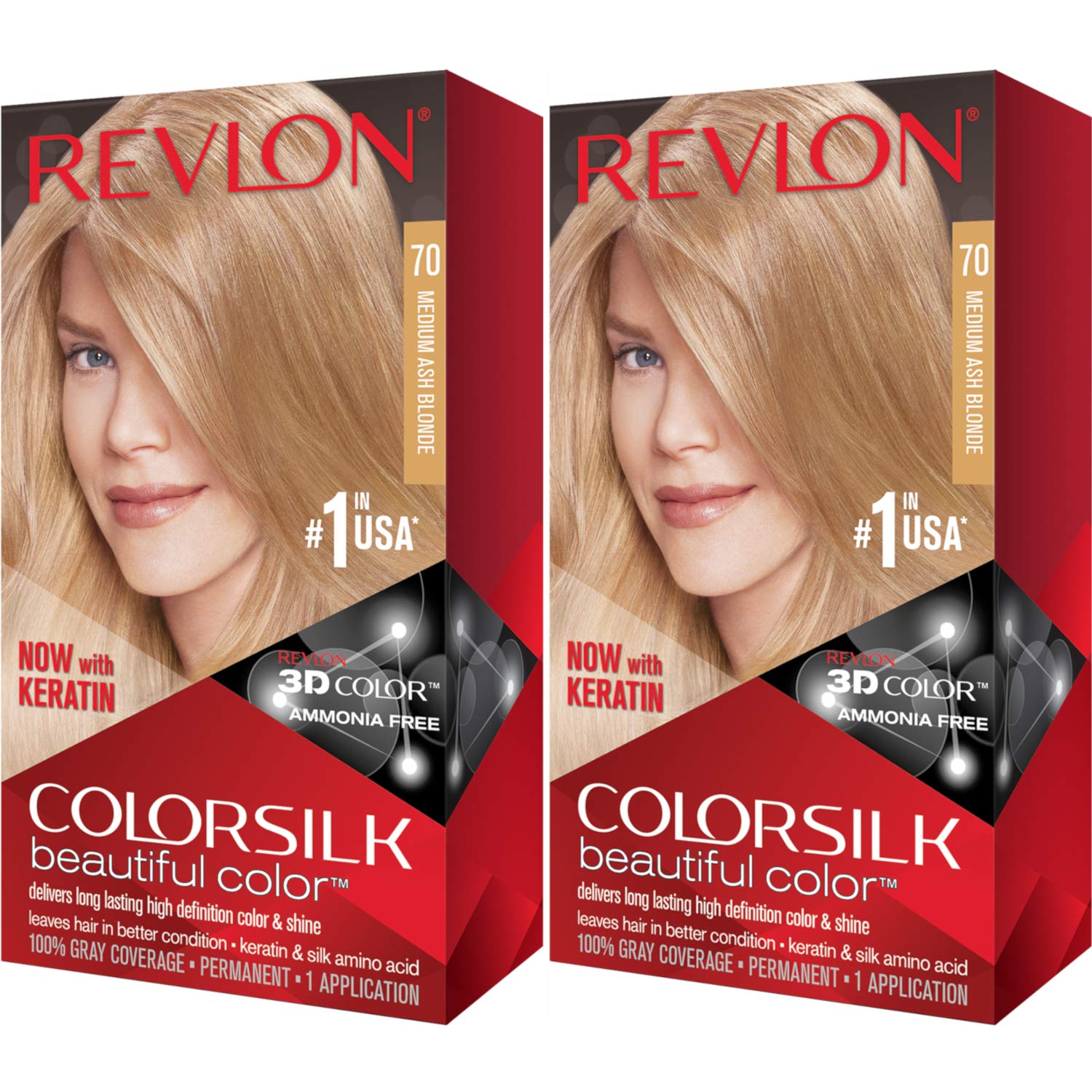 Foto 3 pulgar | Tinte de Pelo Revlon Colorsilk 70 Rubio Cenizo Medio 130 ml - Venta Internacional