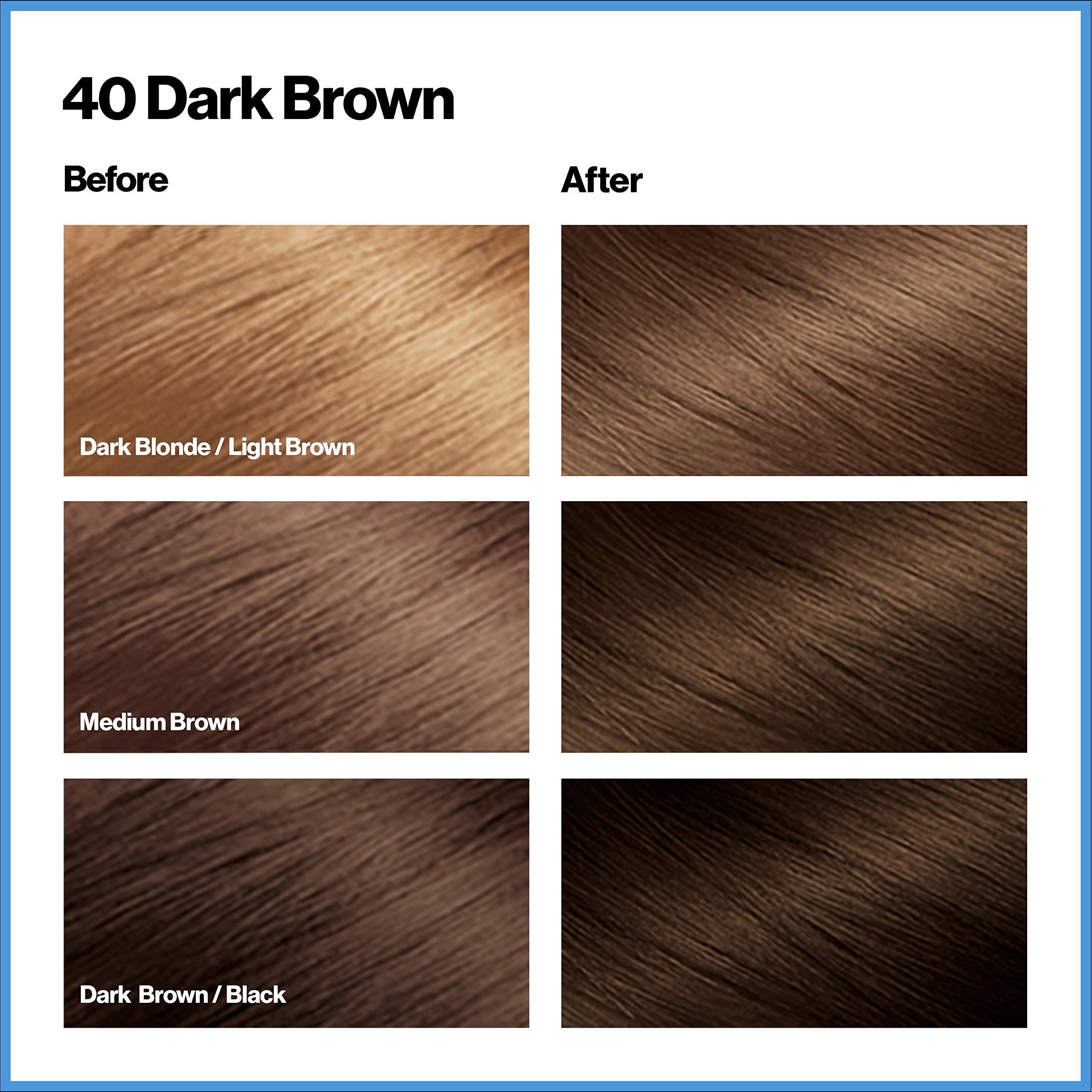 Foto 2 | Tinte de Pelo Revlon Total Color 40 Marrón Oscuro 100 Ml Limpio Y Vegano - Venta Internacional