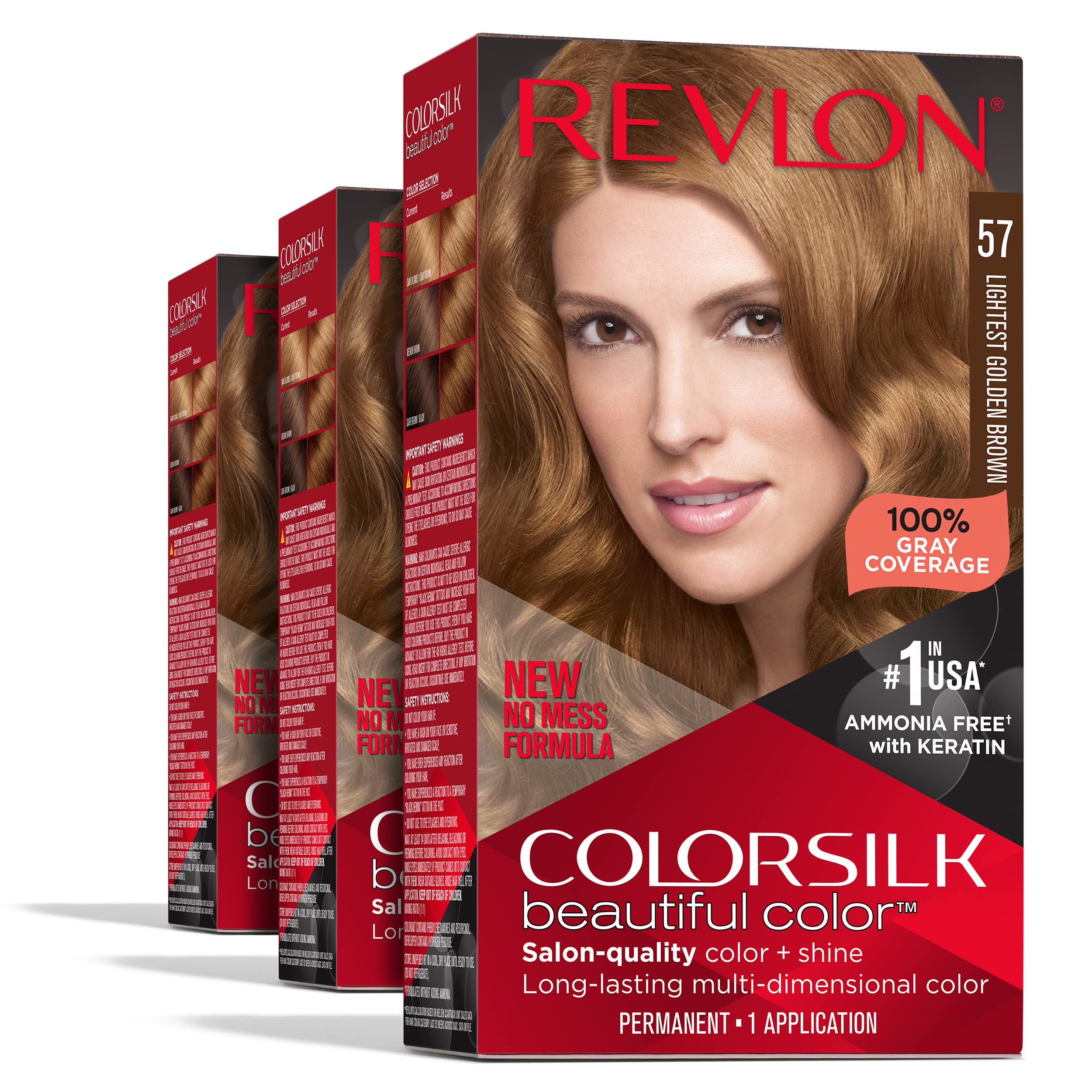 Tinte de Cabello Revlon Colorsilk Permanent Brown  - Venta Internacional