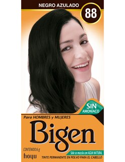 Foto 1 | Tinte para Cabello en Polvo Bigen Negro Azulado 88, 6 Gramos