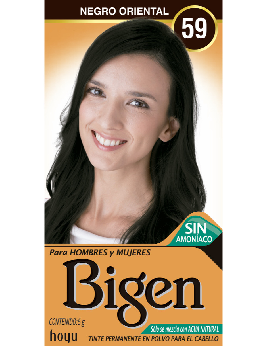 Foto 1 | Tinte para Cabello en Polvo Bigen Negro Oriental 59, 6 Gramos