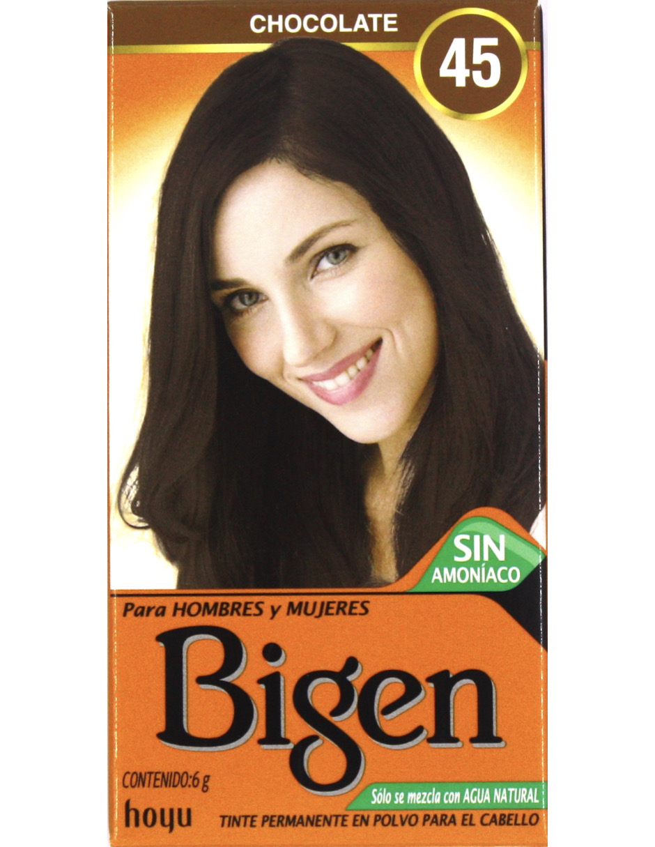 Tinte Para Cabello En Polvo Bigen Chocolate 45, 6 Gr