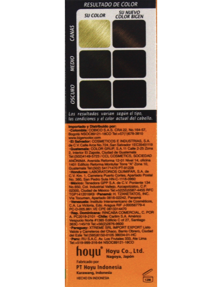 Foto 4 pulgar | Tinte Para Cabello En Polvo Bigen Chocolate 45, 6 Gr