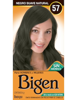 Foto 1 | Tinte Para Cabello En Polvo Bigen Negro Suave Natural 57, 6 Gr