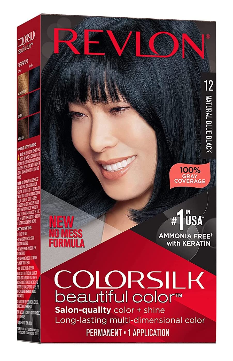 Foto 2 pulgar | Tinte Para El Cabello Revlon Colorsilk Beautiful Color Natural Blue Black - Venta Internacional.