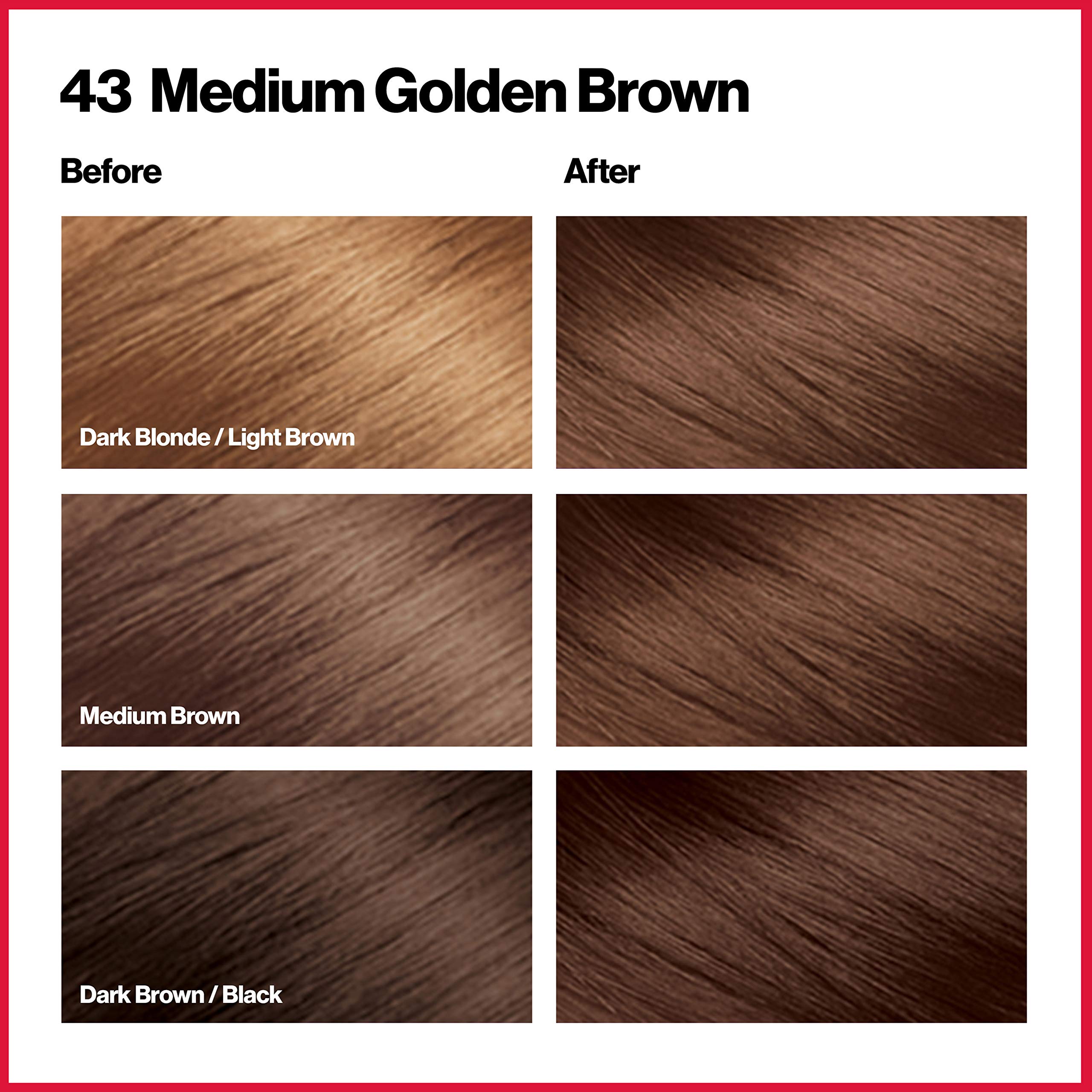 Foto 2 | Color De Pelo Revlon Colorsilk Medium Golden Brown, Paquete De 2 - Venta Internacional.