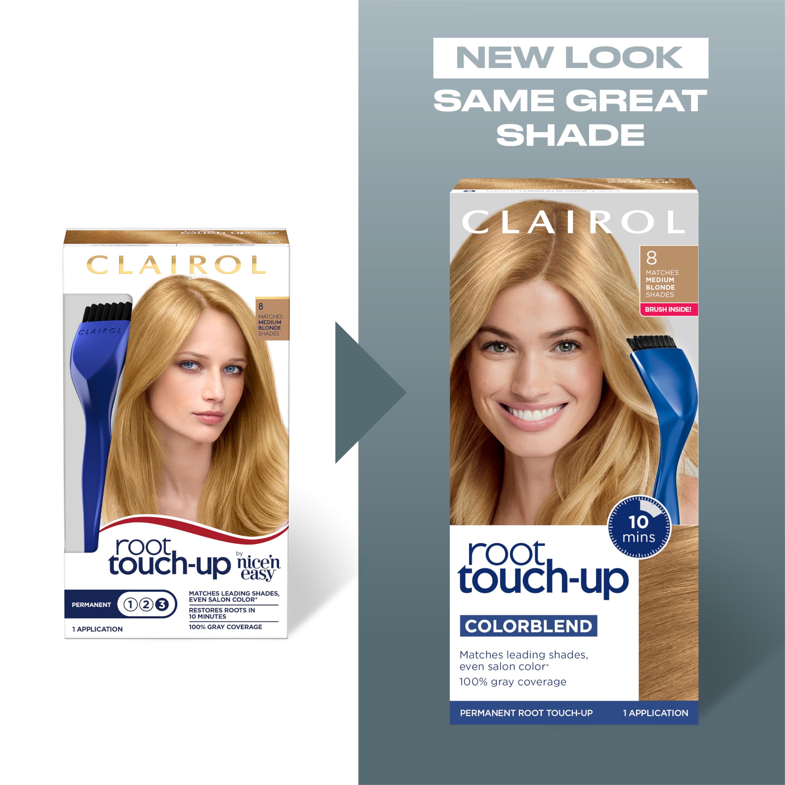 Foto 3 pulgar | Tinte para el Cabello Clairol Root Touch-up de Nice'n Easy 6 Marrón Claro - Venta Internacional