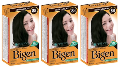 Foto 1 | Tintes para Cabello Bigen 88 Negro Azulado 3 Piezas