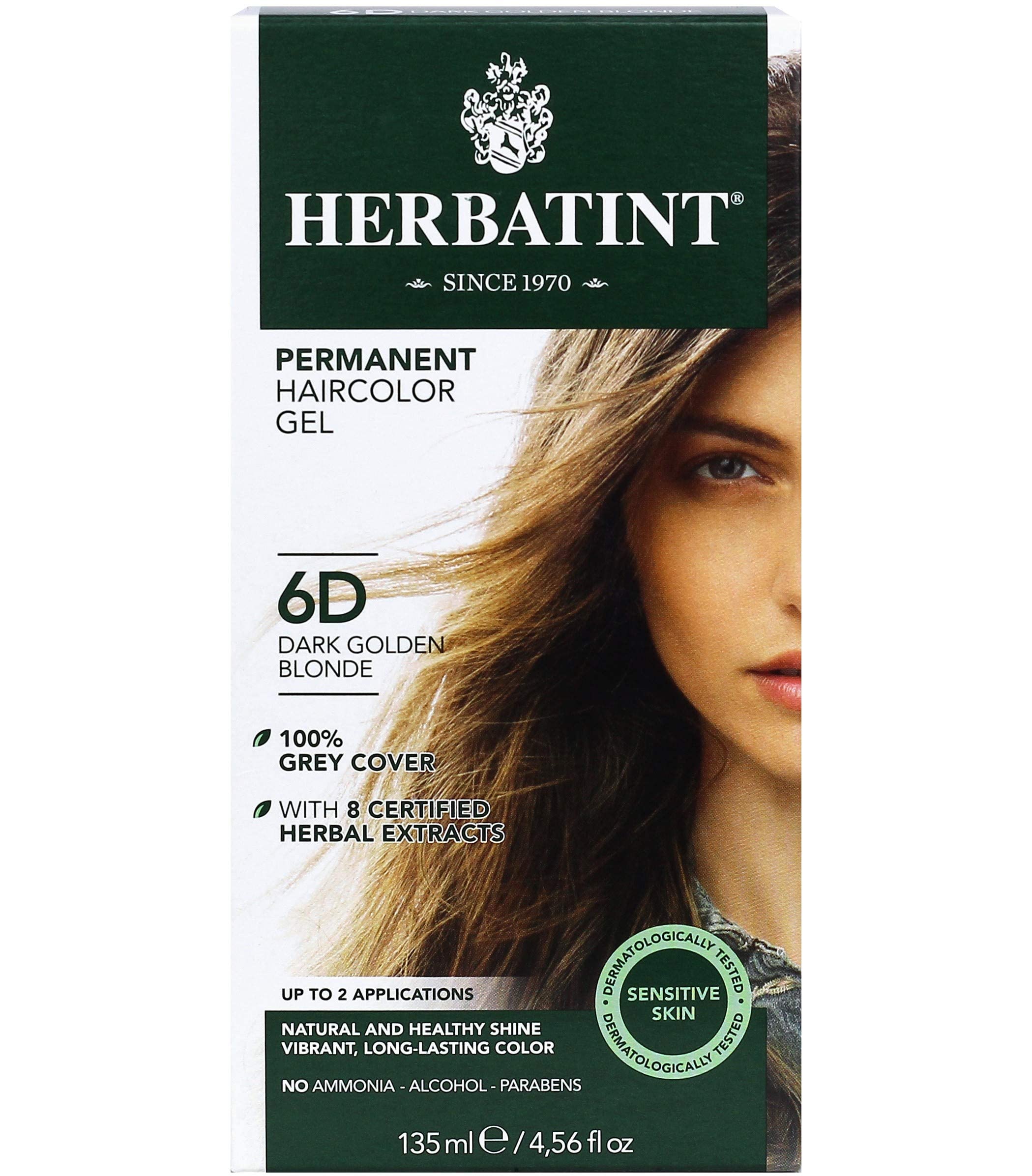 Foto 2 pulgar | Gel para Teñir El Cabello Herbatint 6d Rubio Dorado Oscuro 135 Ml - Venta Internacional