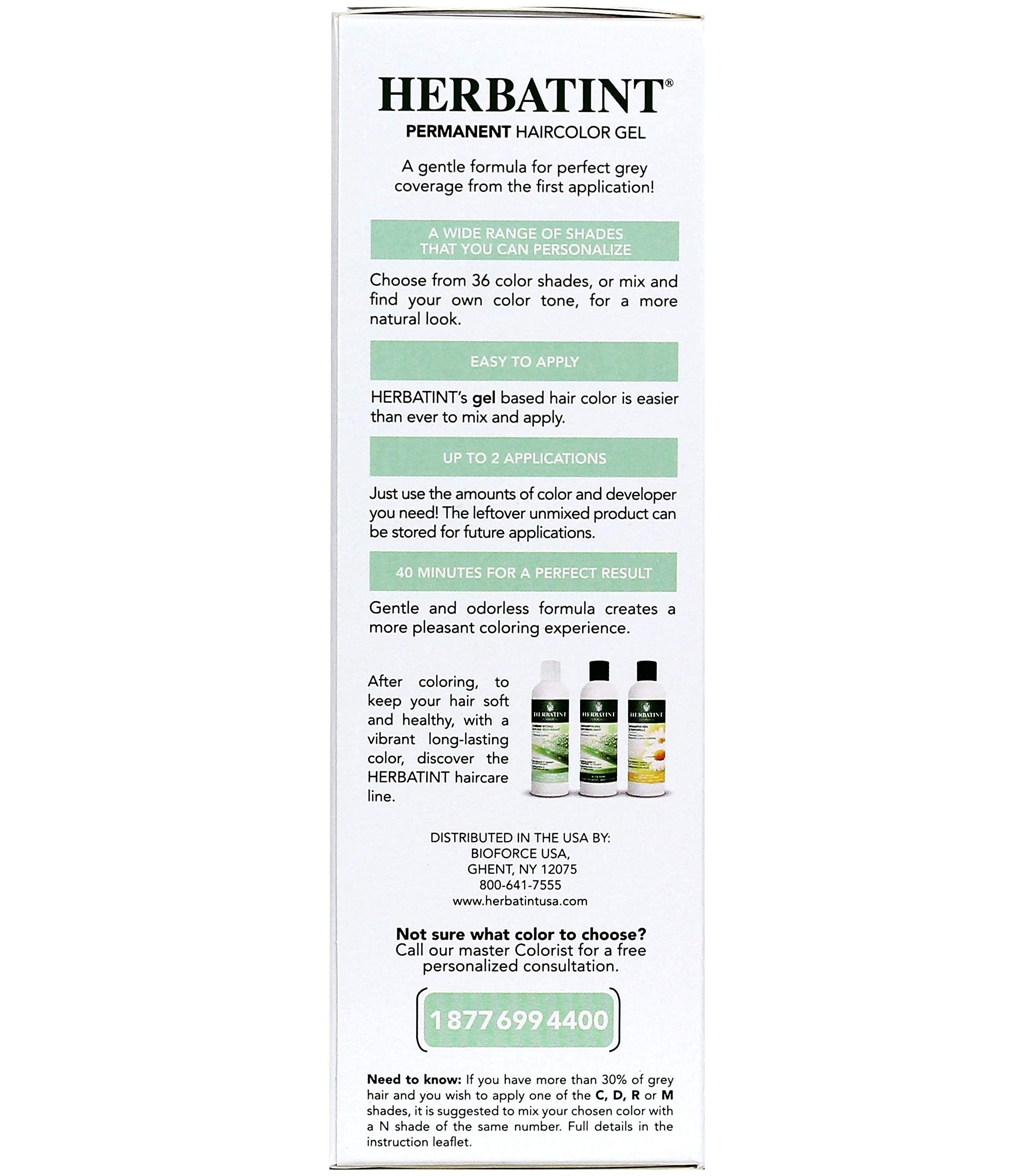 Foto 6 | Gel para Teñir El Cabello Herbatint 6d Rubio Dorado Oscuro 135 Ml - Venta Internacional