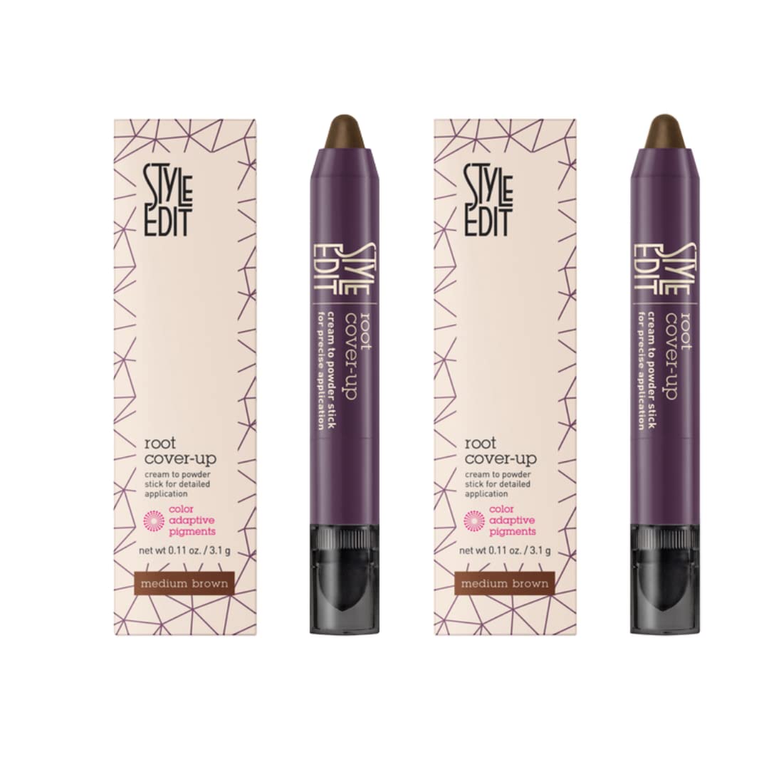 Root Touch Up Stick Style Edit para Cabello Castaño Medio Paquete De 2 - Venta Internacional