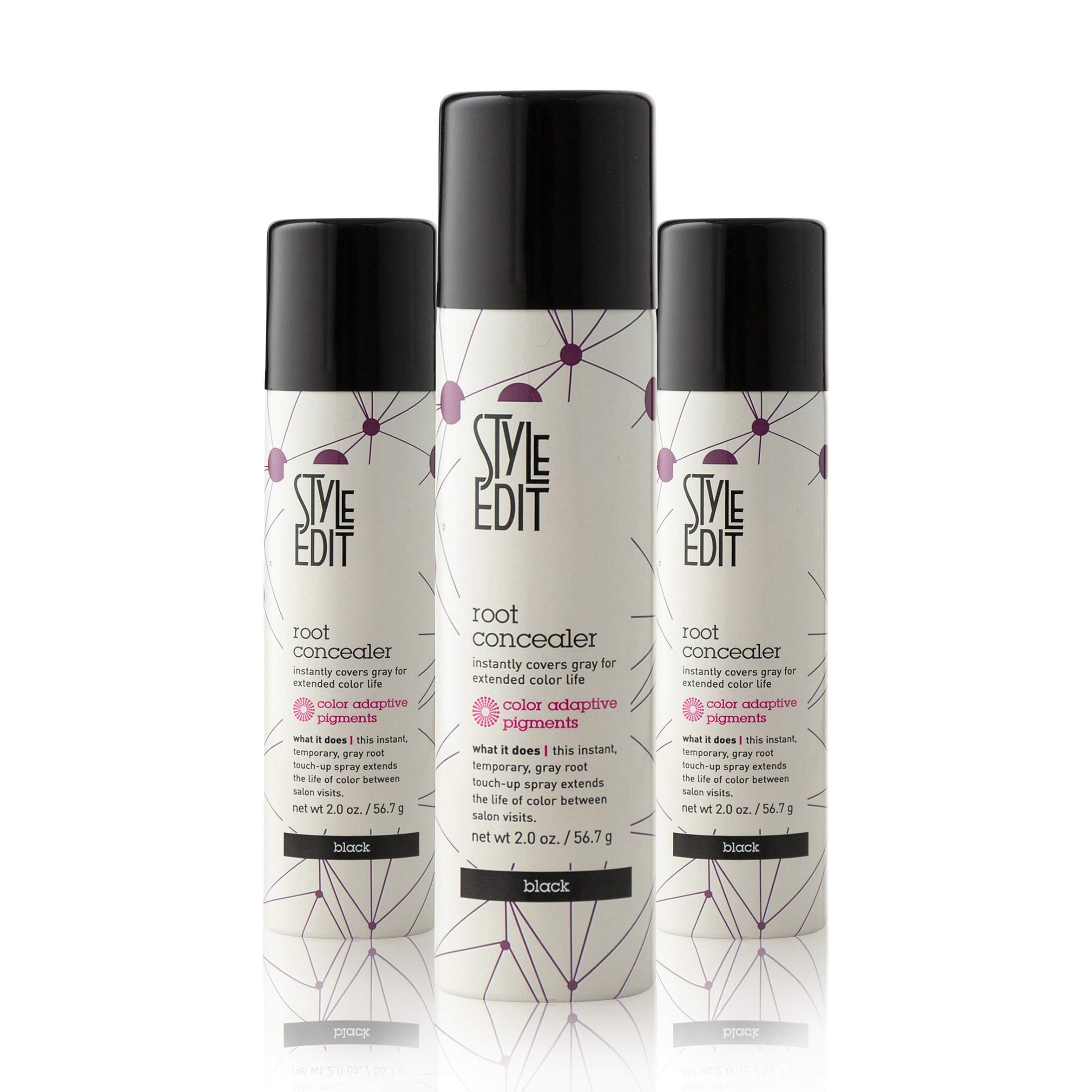 Spray Corrector De Raíces Style Edit Negro 60 Ml paquete de 3 - Venta Internacional $3,152
