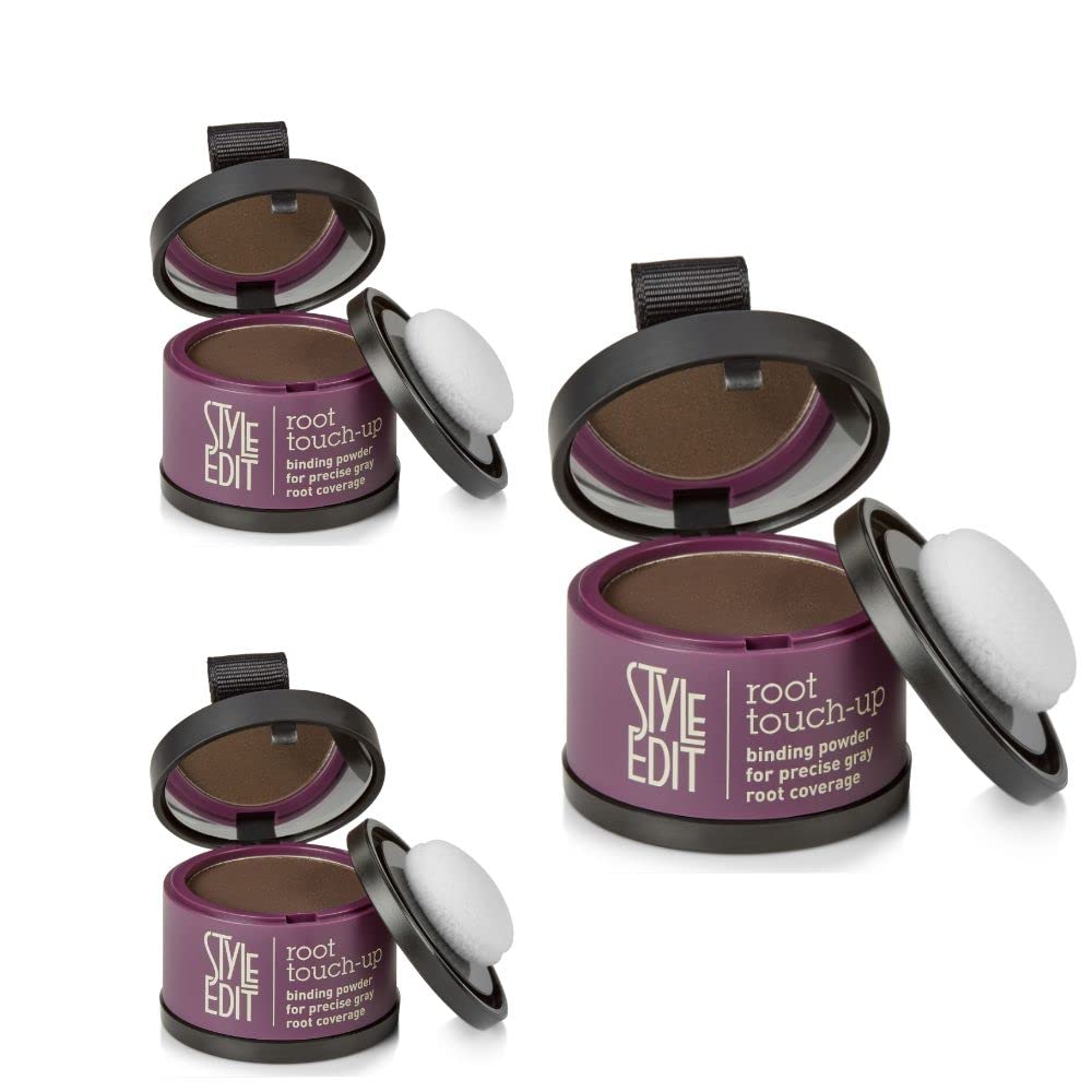Foto 2 pulgar | Root Touch Up Powder Style Edit Color Marrón Oscuro Paquete De 3 - Venta Internacional