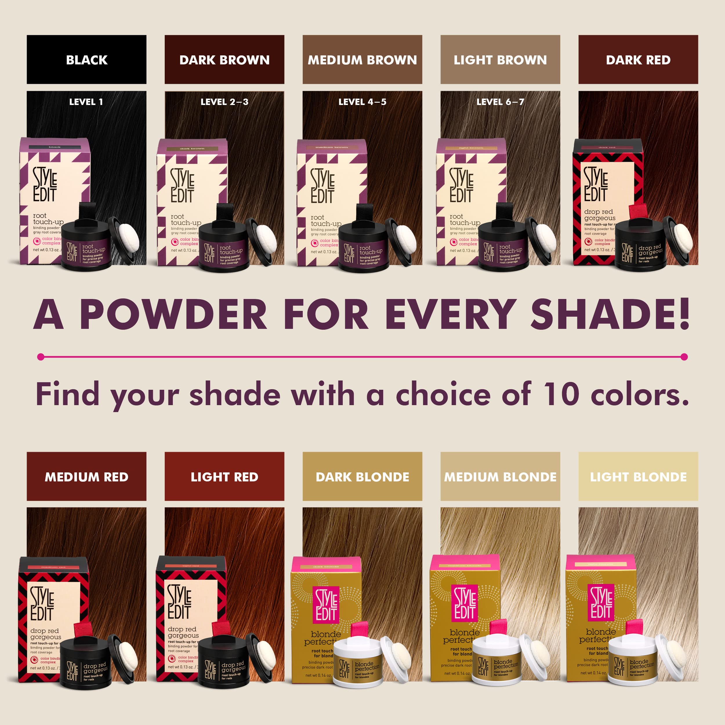 Foto 5 pulgar | Root Touch Up Powder Style Edit Color Marrón Oscuro Paquete De 3 - Venta Internacional